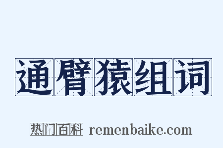 通臂猿组词是什么意思的图片